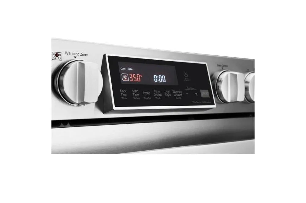 Lg LSSE3027ST Lg Studio 6.3 Cu. Ft. Electric Single Oven Slide-In-Range With Probake Convection