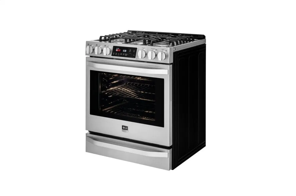 Lg LSSG3016ST Lg Studio 6.3 Cu. Ft. Gas Single Oven Slide-In Range With Probake Convection