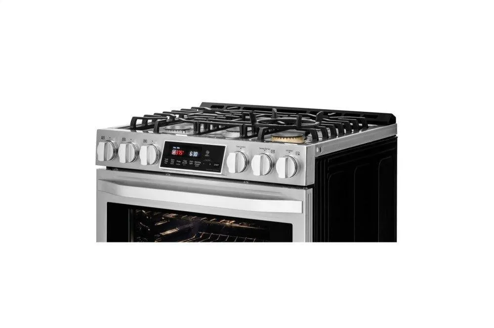 Lg LSSG3017ST Lg Studio 6.3 Cu. Ft. Smart Wi-Fi Enabled Gas Slide-In Range With Probake Convection