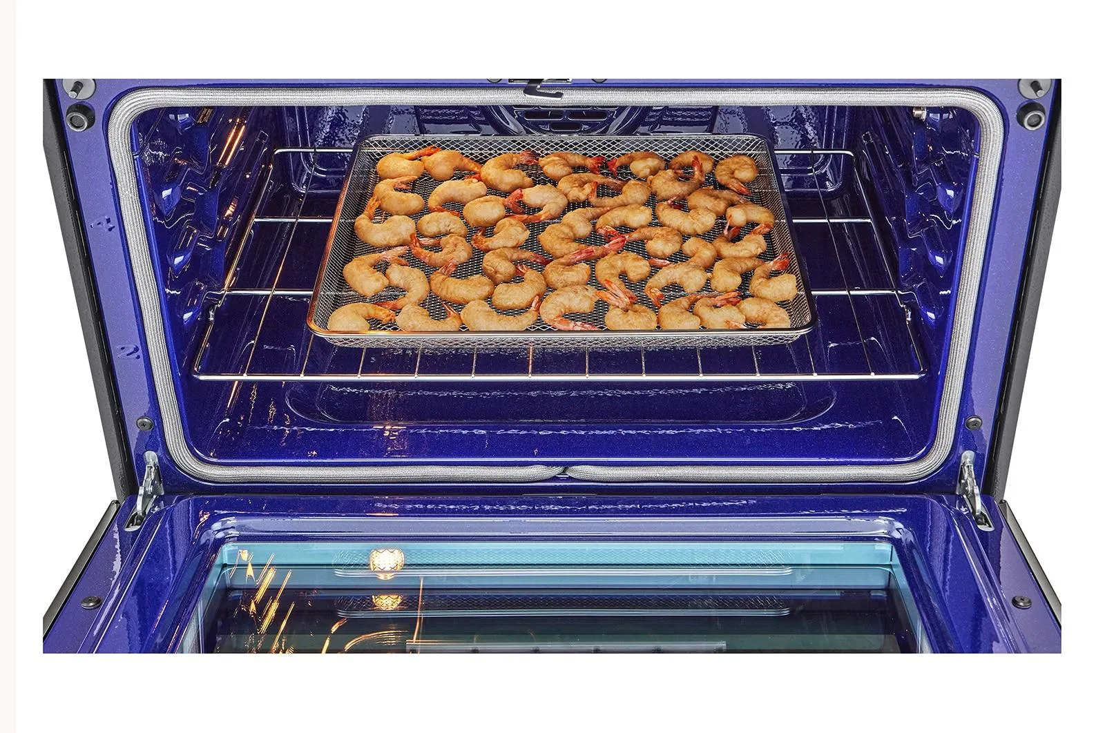 Lg LTEL7337D 7.3 Cu. Ft. Smart Instaview Electric Double Oven Slide-In Range With Probake Convection. Air Fry. And Air Sous Vide