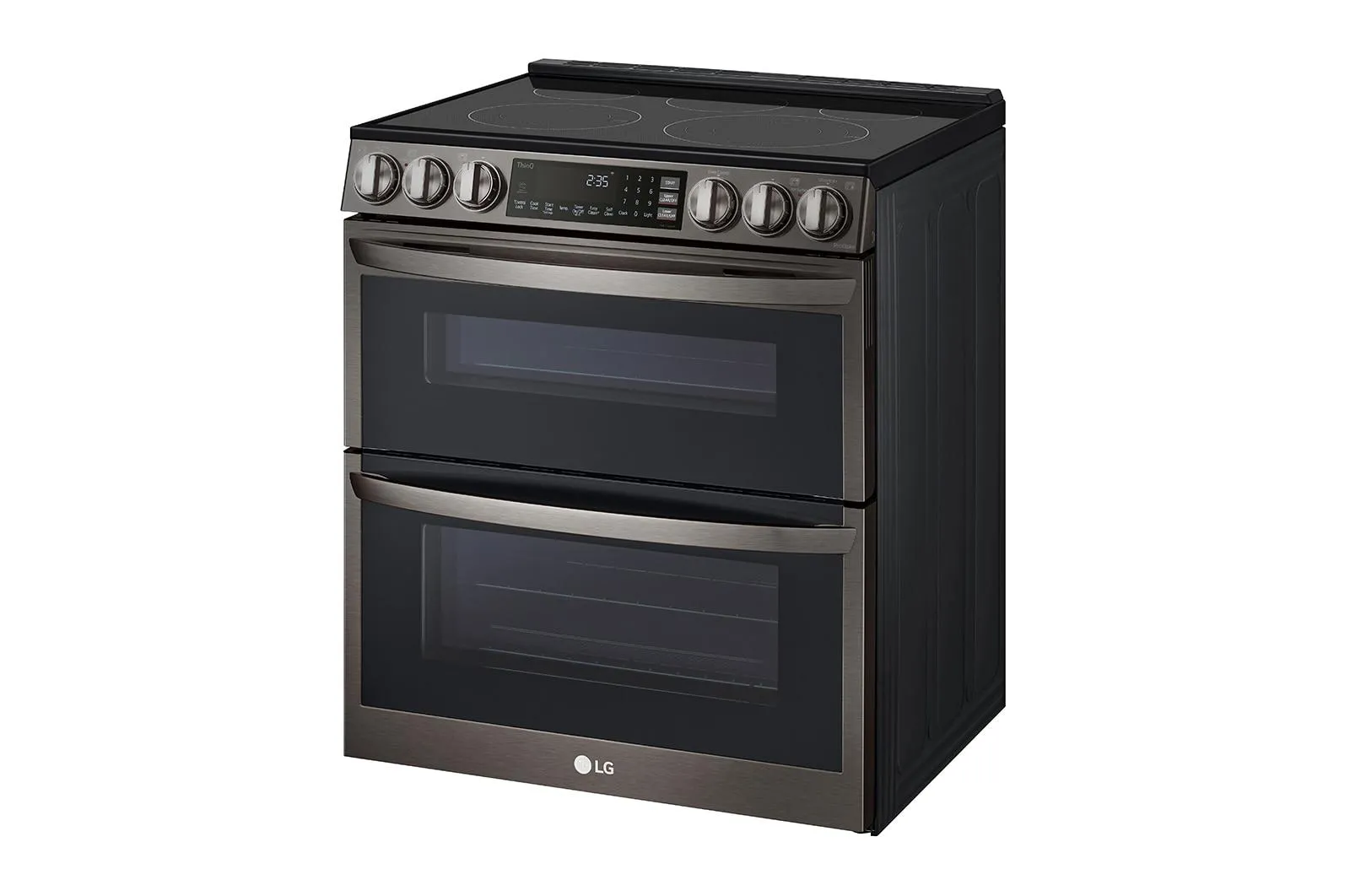 Lg LTEL7337D 7.3 Cu. Ft. Smart Instaview Electric Double Oven Slide-In Range With Probake Convection. Air Fry. And Air Sous Vide