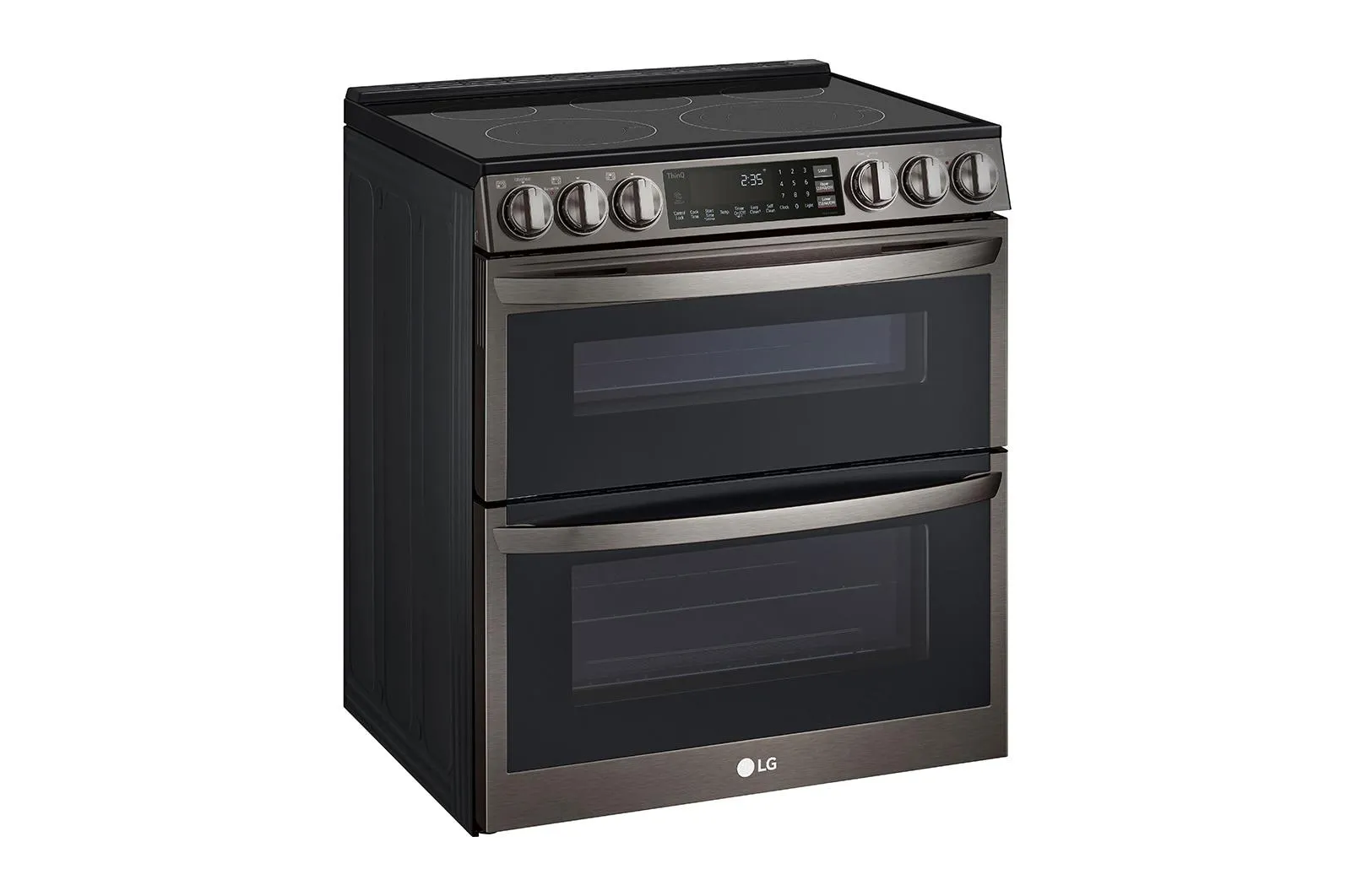 Lg LTEL7337D 7.3 Cu. Ft. Smart Instaview Electric Double Oven Slide-In Range With Probake Convection. Air Fry. And Air Sous Vide