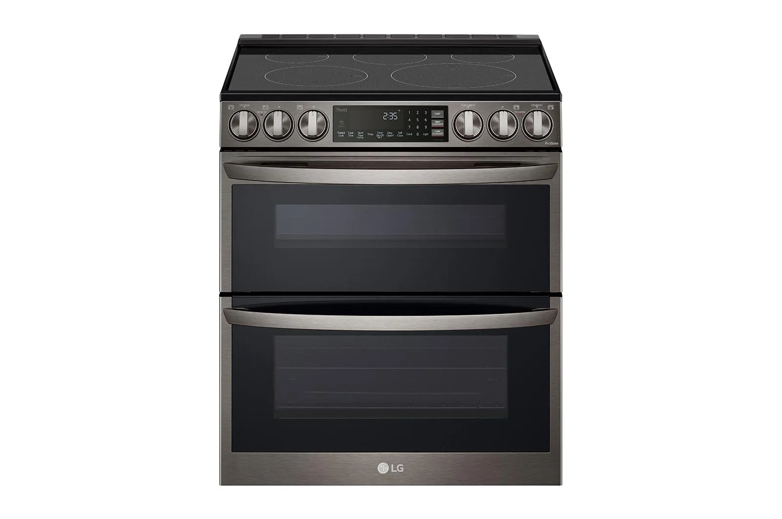 Lg LTEL7337D 7.3 Cu. Ft. Smart Instaview Electric Double Oven Slide-In Range With Probake Convection. Air Fry. And Air Sous Vide
