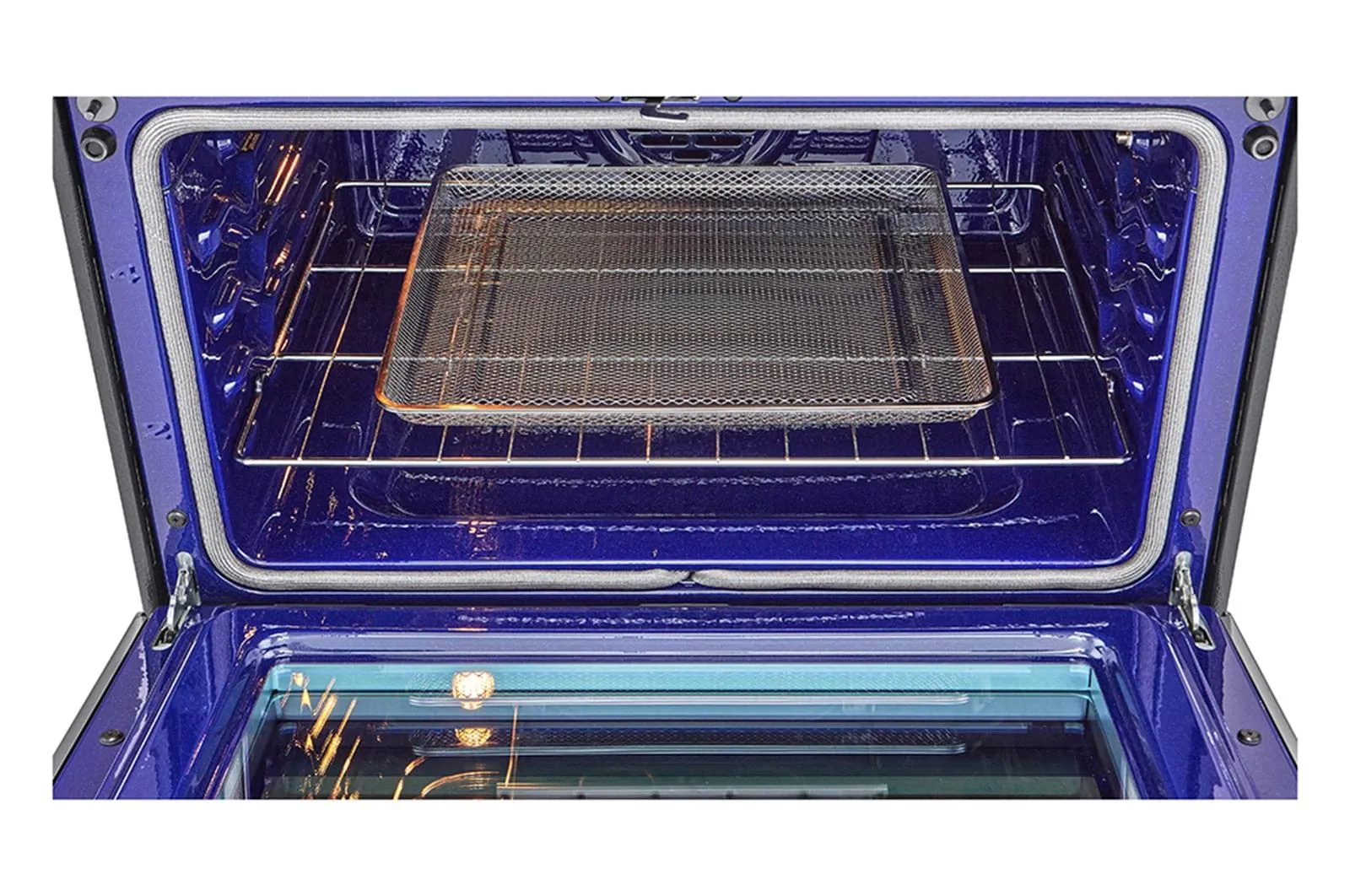 Lg LTEL7337F 7.3 Cu. Ft. Smart Instaview Electric Double Oven Slide-In Range With Probake Convection. Air Fry. And Air Sous Vide
