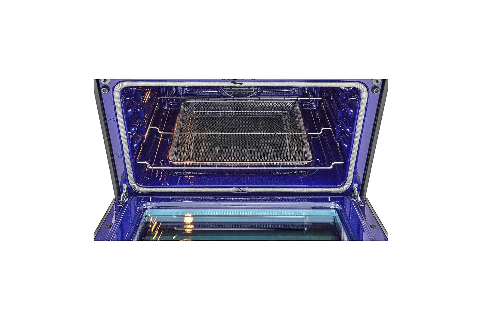 Lg LTGL6937D 6.9 Cu. Ft. Smart Instaview Gas Double Oven Slide-In Range With Probake Convection. Air Fry. And Air Sous Vide