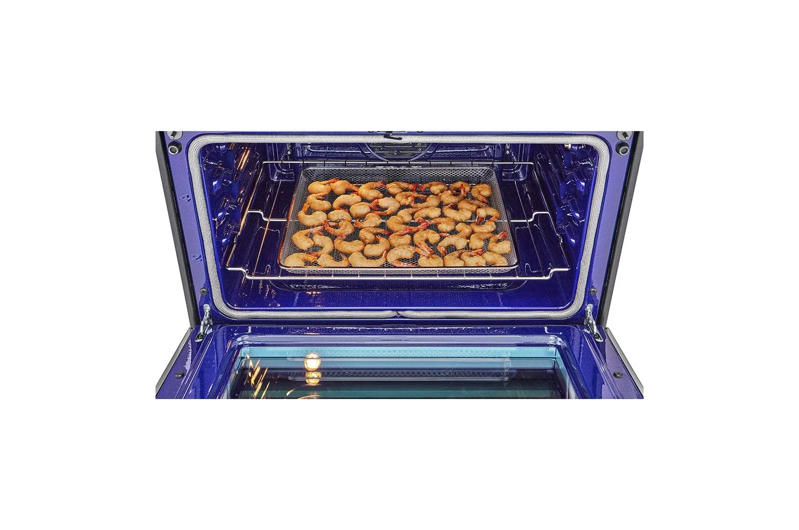 Lg LTGL6937F 6.9 Cu. Ft. Smart Instaview Gas Double Oven Slide-In Range With Probake Convection. Air Fry. And Air Sous Vide