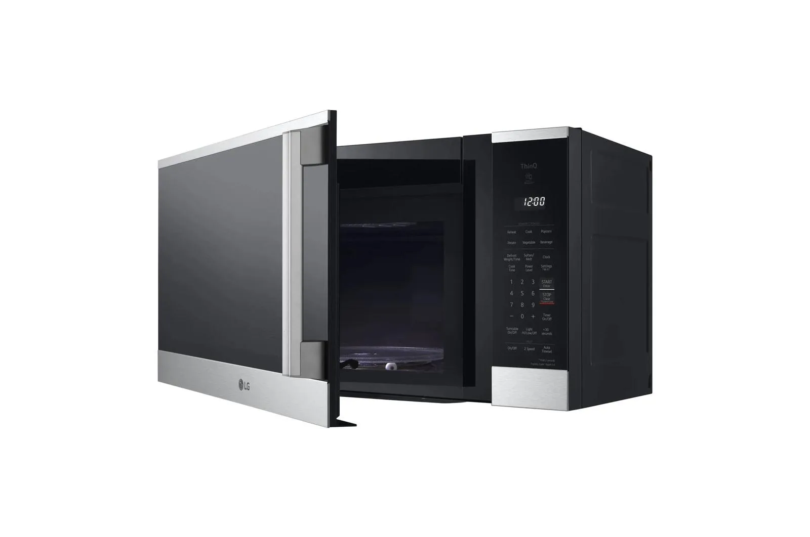 Lg MVEM1825X 1.8 Cu. Ft. Smart Over-The-Range Microwave Oven With Easyclean