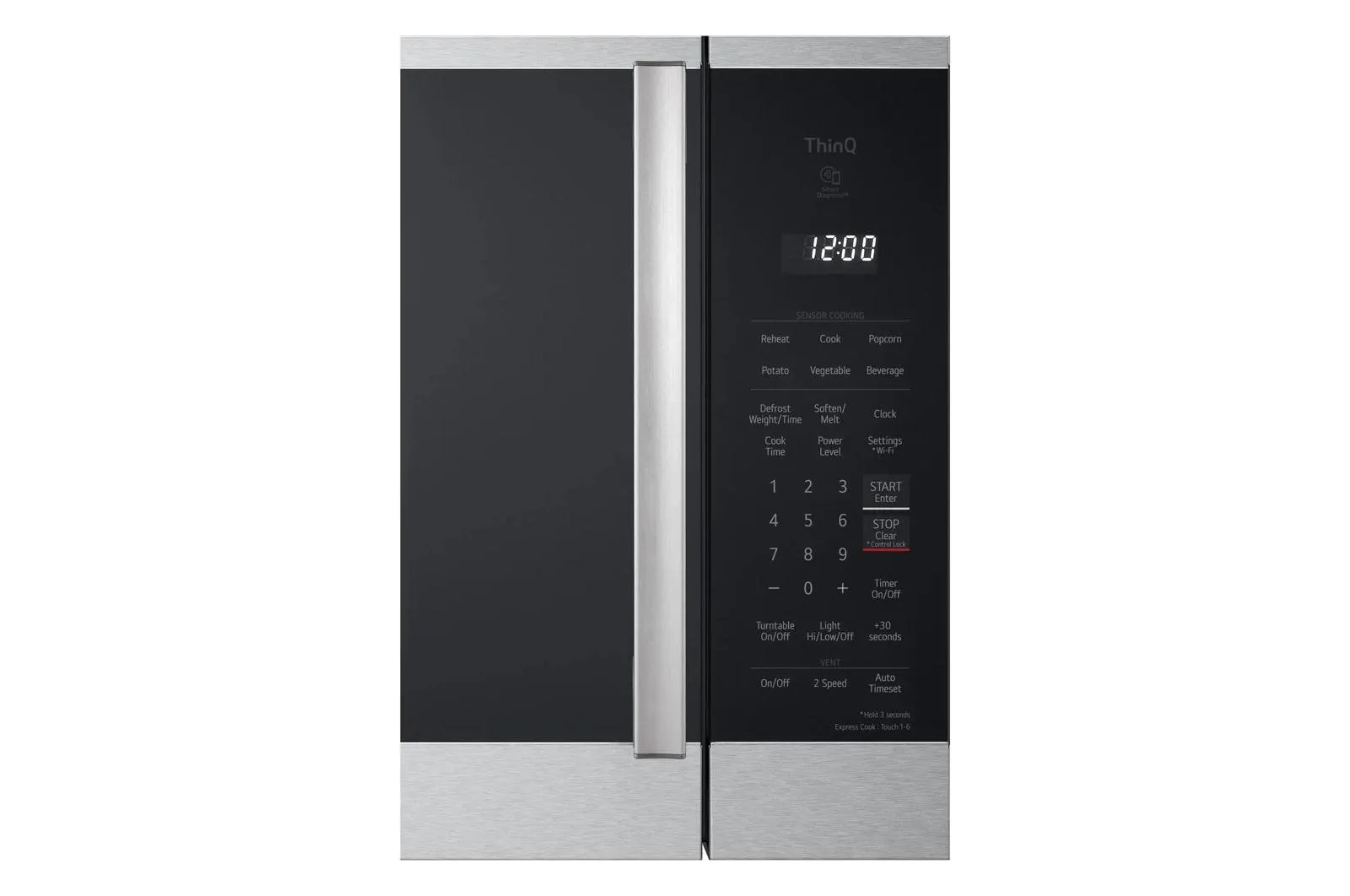 Lg MVEM1825X 1.8 Cu. Ft. Smart Over-The-Range Microwave Oven With Easyclean