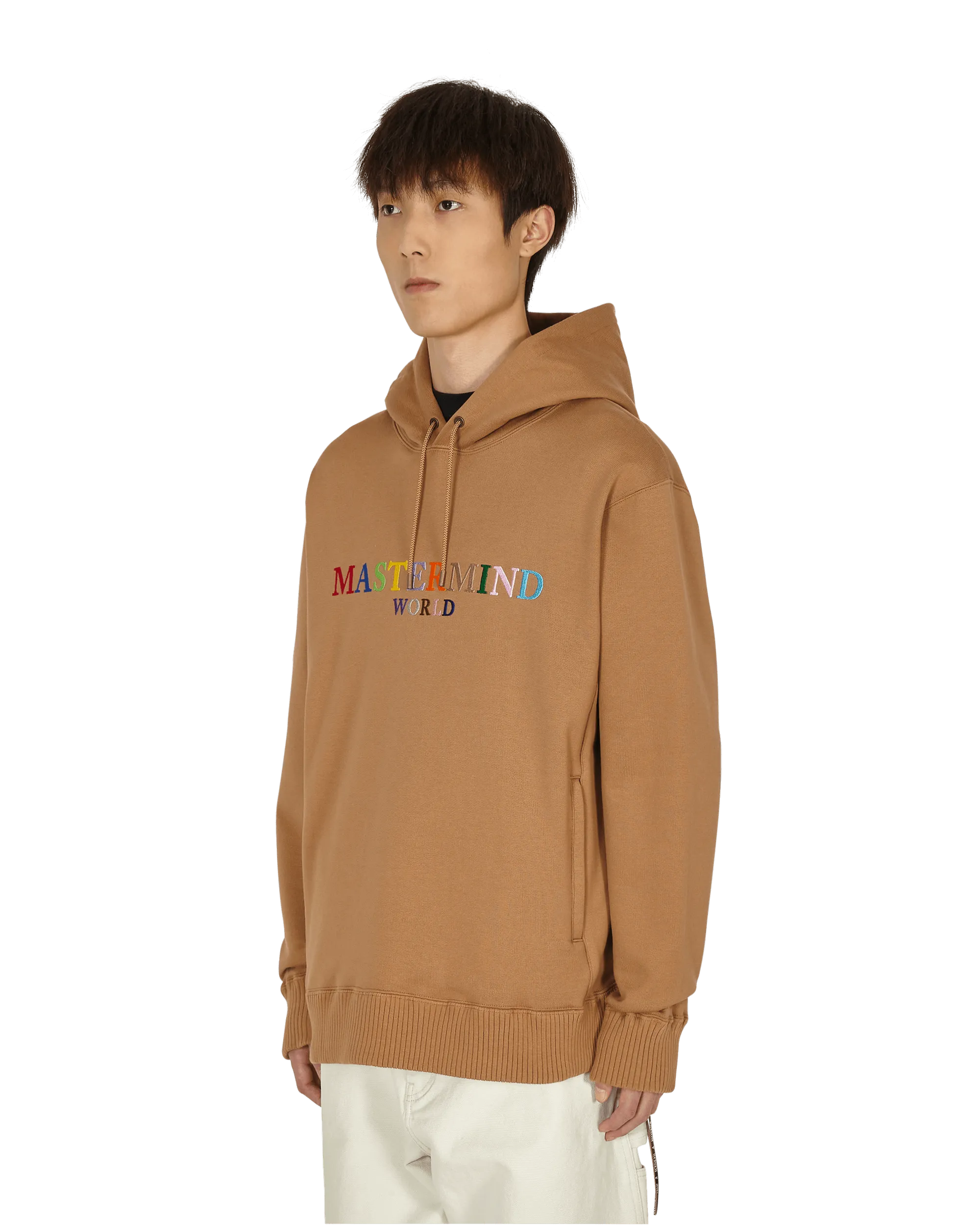 Logo Hooded Sweatshirt Brown