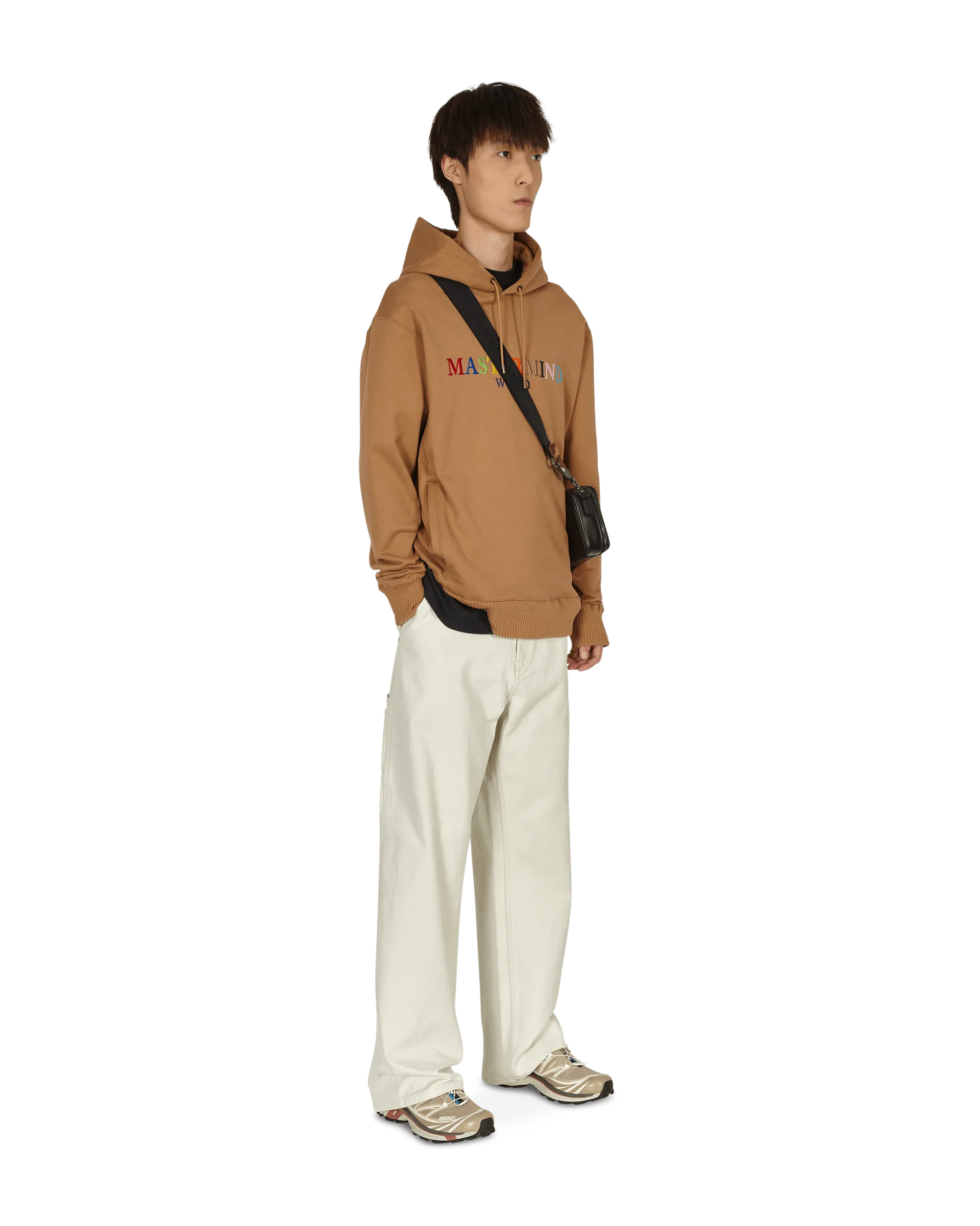 Logo Hooded Sweatshirt Brown
