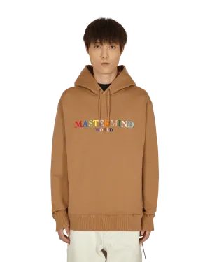 Logo Hooded Sweatshirt Brown