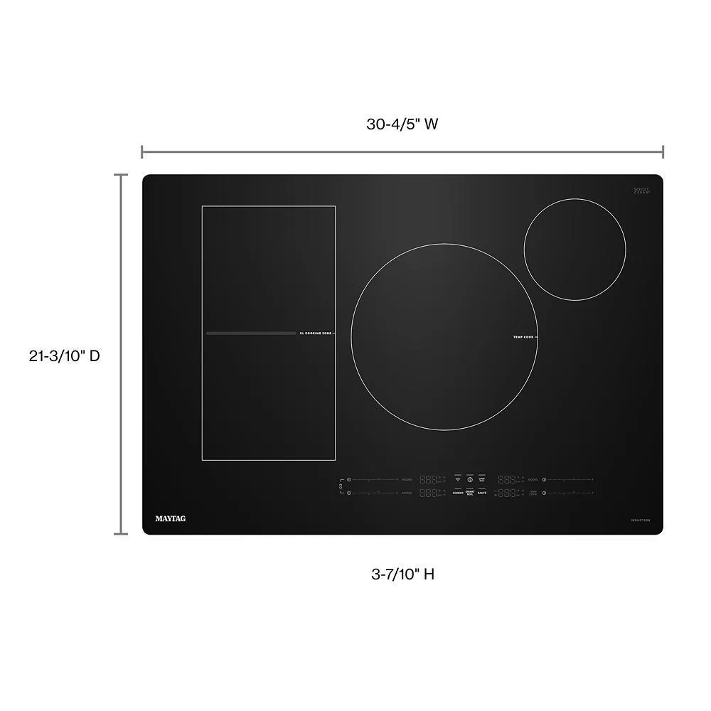 Maytag MCIT8030SB 30-Inch Wide Induction Cooktop With Powerboost