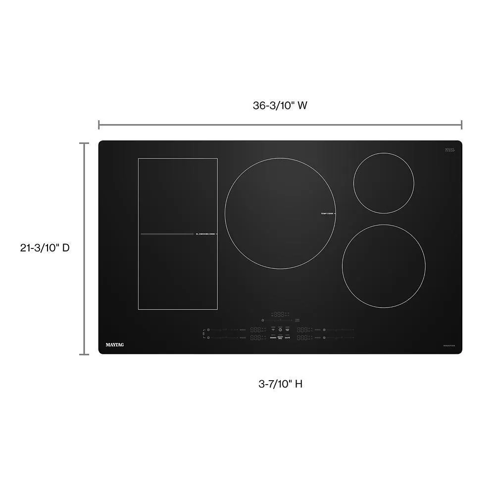 Maytag MCIT8036SB 36-Inch Wide Induction Cooktop With Powerboost