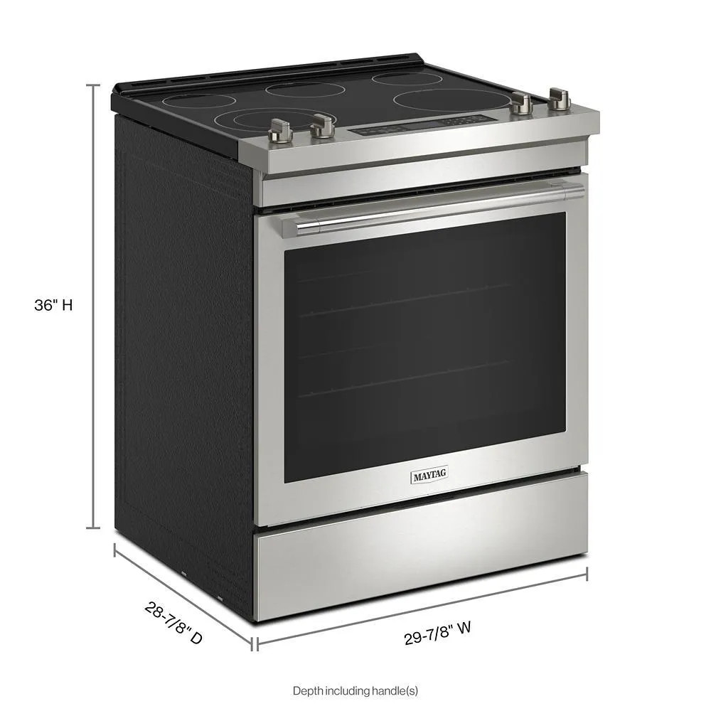 Maytag MES8800PZ 30-Inch Wide Slide-In Electric Range With Air Fry - 6.4 Cu. Ft.