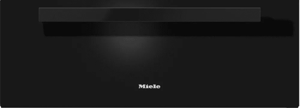 Miele ESW6880 Black 30 Inch Warming Drawer With 10 13/16 Inch Front Panel Height With The Low Temperature Cooking Function - Much More Than A Warming Drawer.