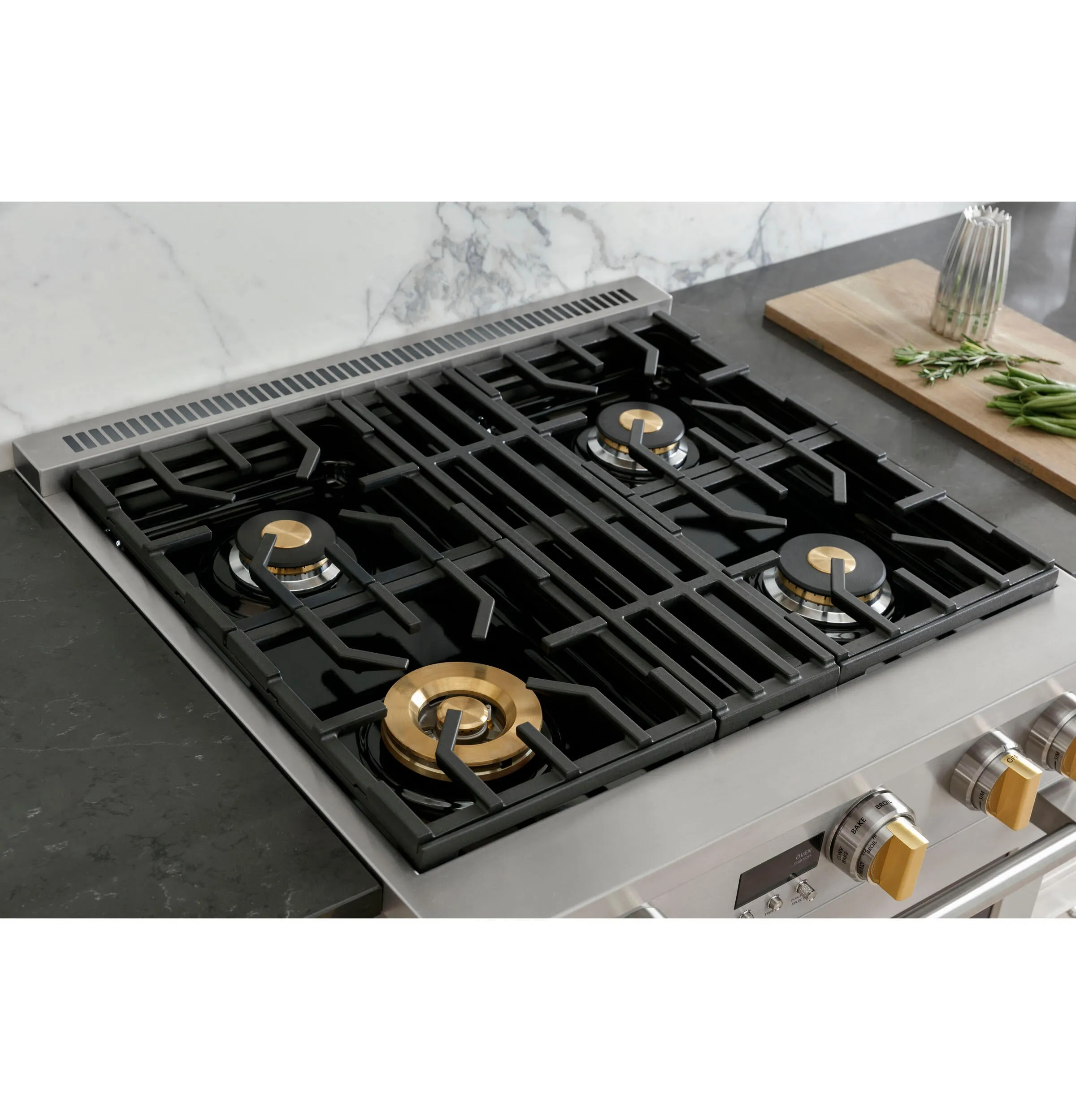 Monogram ZDP304NTSS Monogram 30 Dual-Fuel Professional Range With 4 Burners (Natural Gas)