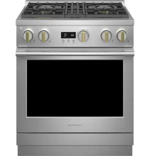 Monogram ZDP304NTSS Monogram 30 Dual-Fuel Professional Range With 4 Burners (Natural Gas)