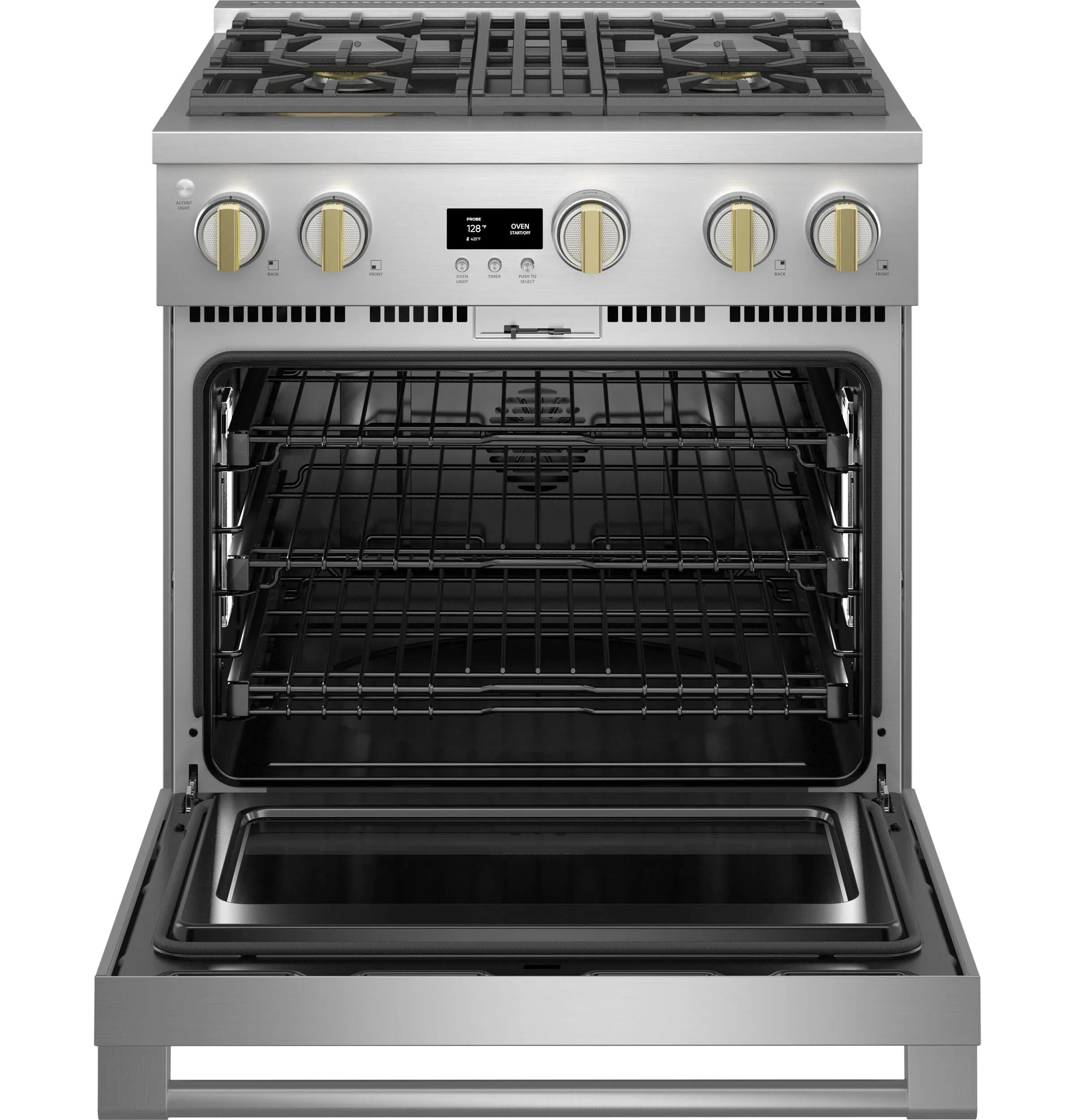 Monogram ZDP304NTSS Monogram 30 Dual-Fuel Professional Range With 4 Burners (Natural Gas)