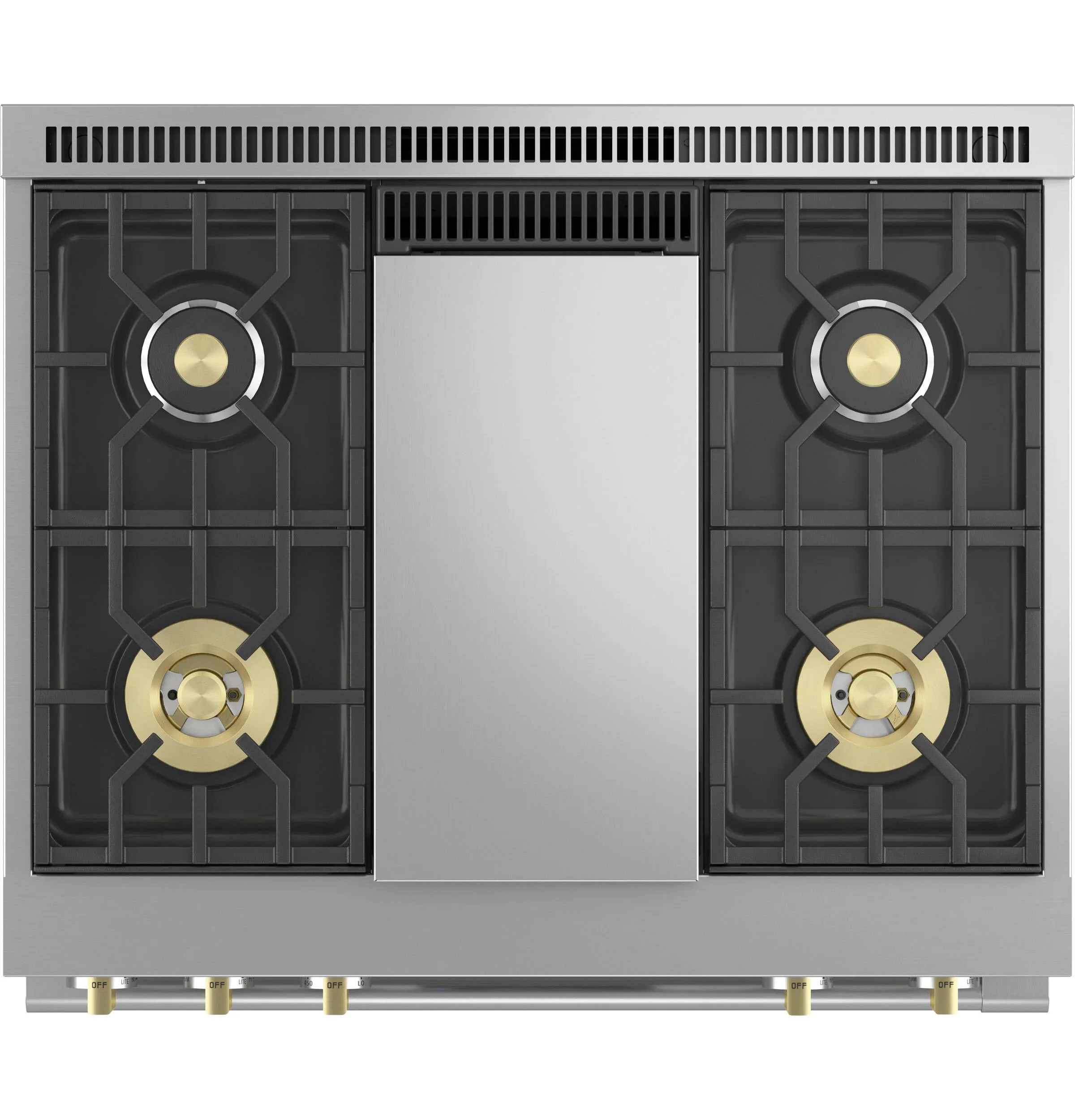 Monogram ZDP364NDTSS Monogram 36 Dual-Fuel Professional Range With 4 Burners And Griddle (Natural Gas)