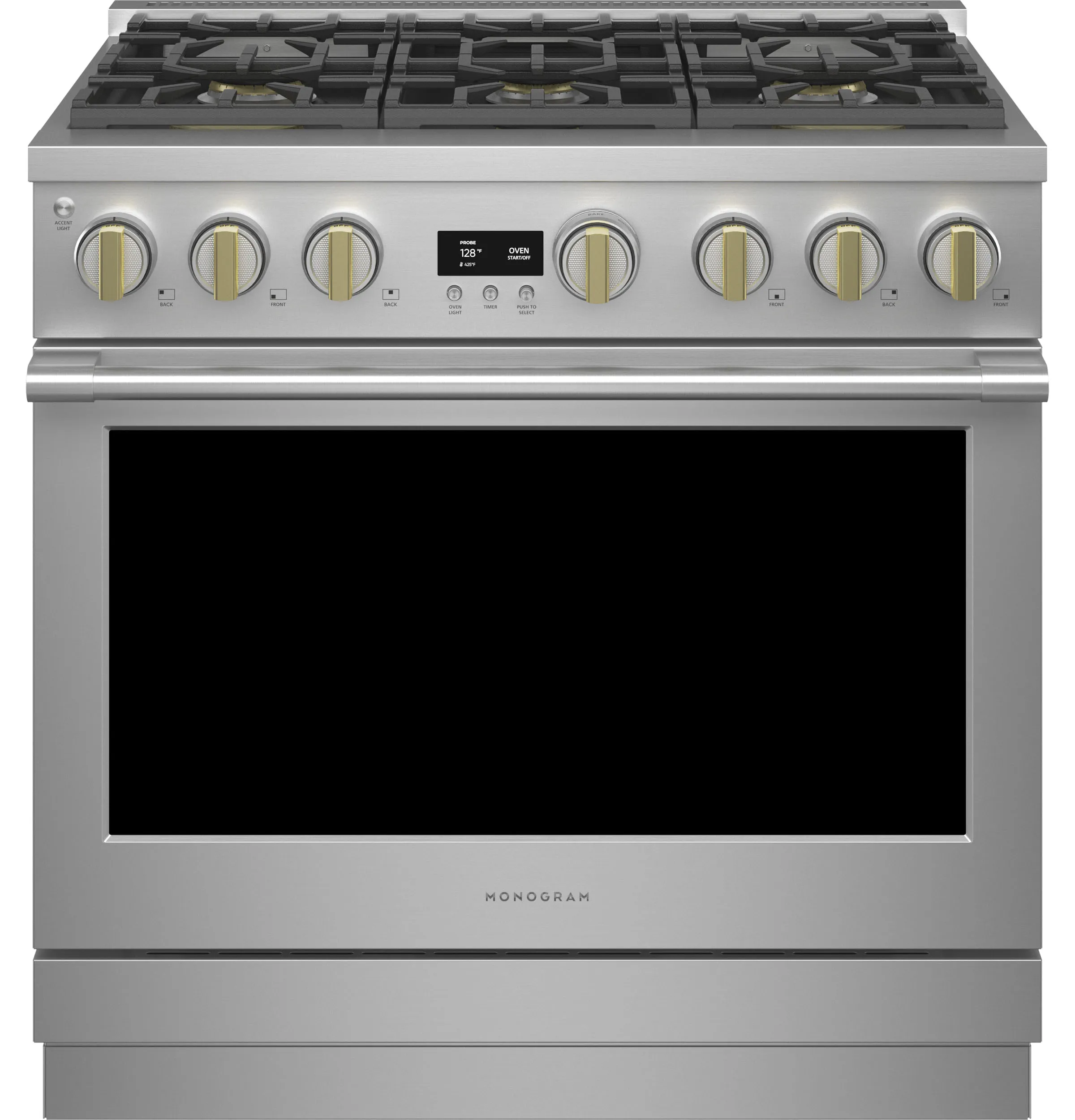 Monogram ZDP366NTSS Monogram 36 Dual-Fuel Professional Range With 6 Burners (Natural Gas)