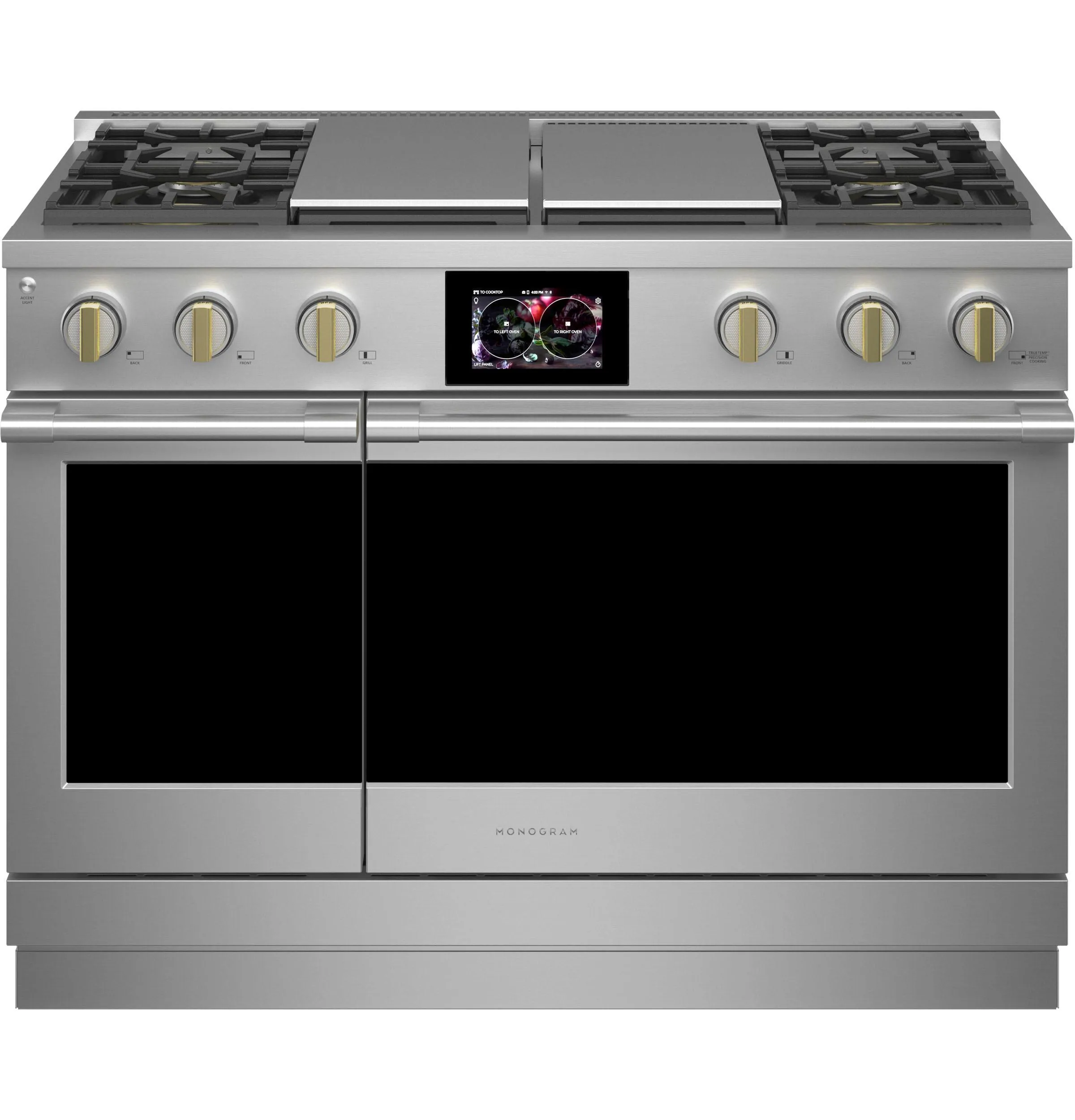 Monogram ZDP484NGTSS Monogram 48 Dual-Fuel Professional Range With 4 Burners. Grill. And Griddle