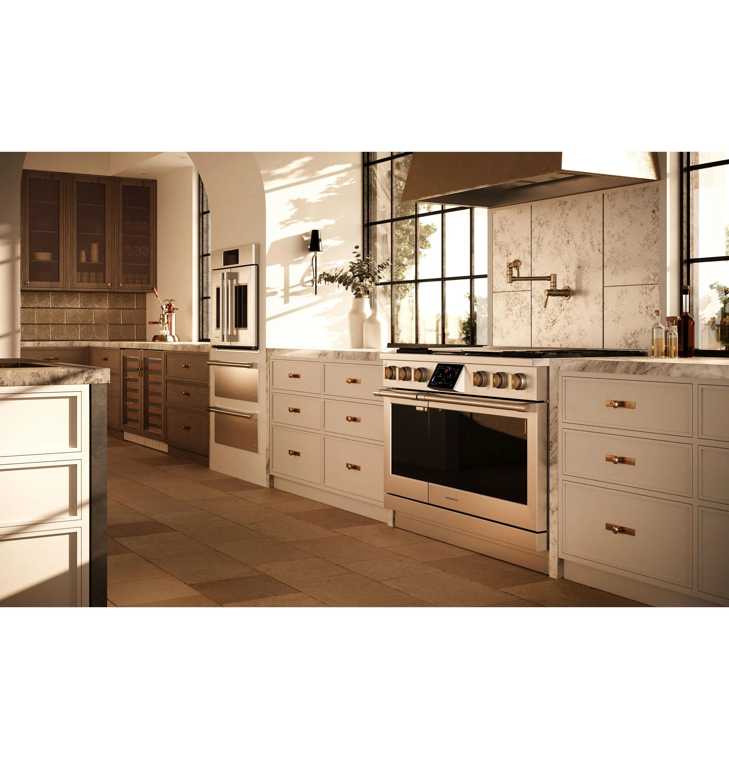 Monogram ZDP484NGTSS Monogram 48 Dual-Fuel Professional Range With 4 Burners. Grill. And Griddle