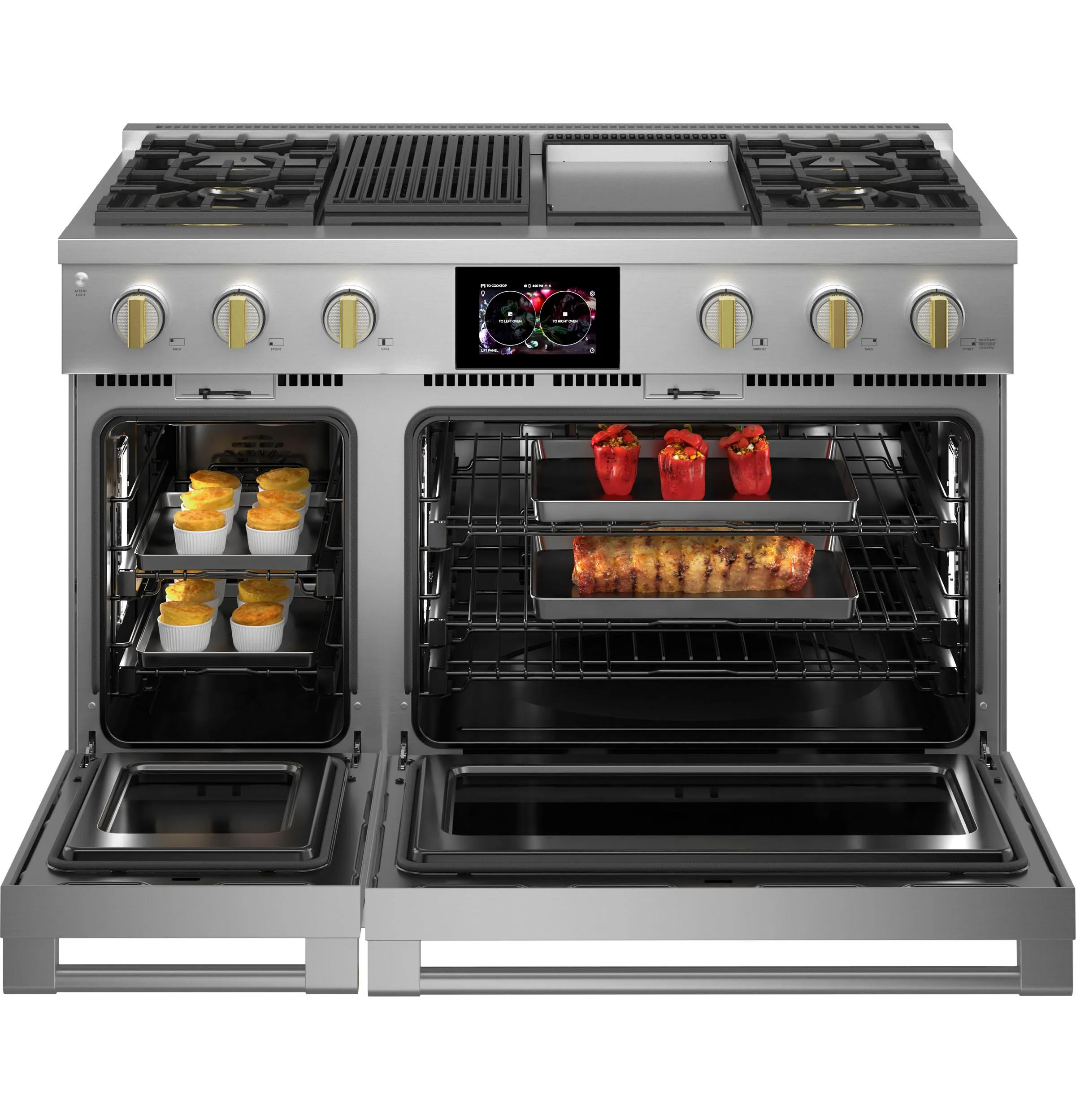 Monogram ZDP484NGTSS Monogram 48 Dual-Fuel Professional Range With 4 Burners. Grill. And Griddle