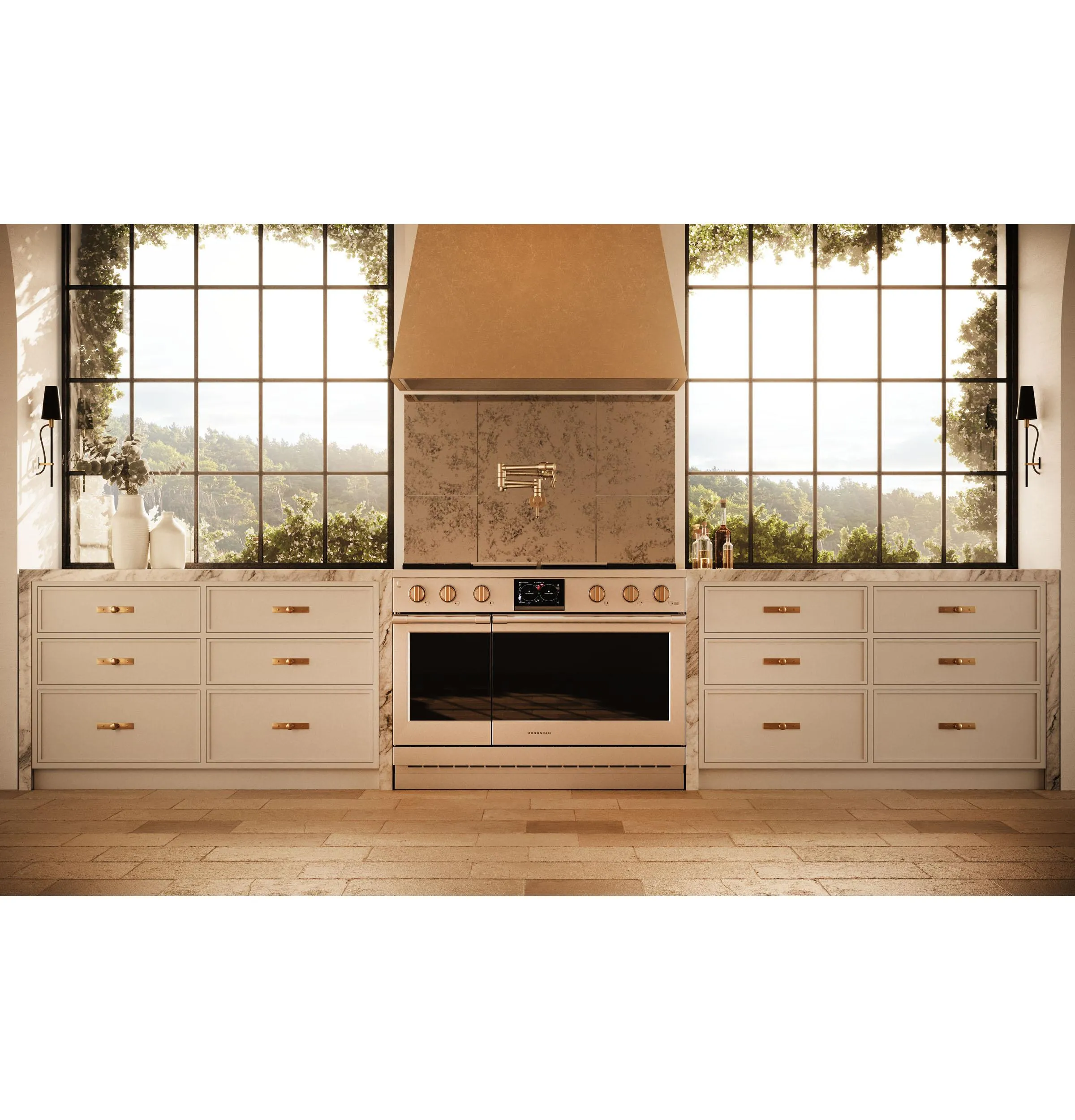 Monogram ZDP484NGTSS Monogram 48 Dual-Fuel Professional Range With 4 Burners. Grill. And Griddle