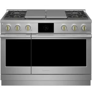 Monogram ZDP484NGTSS Monogram 48 Dual-Fuel Professional Range With 4 Burners. Grill. And Griddle
