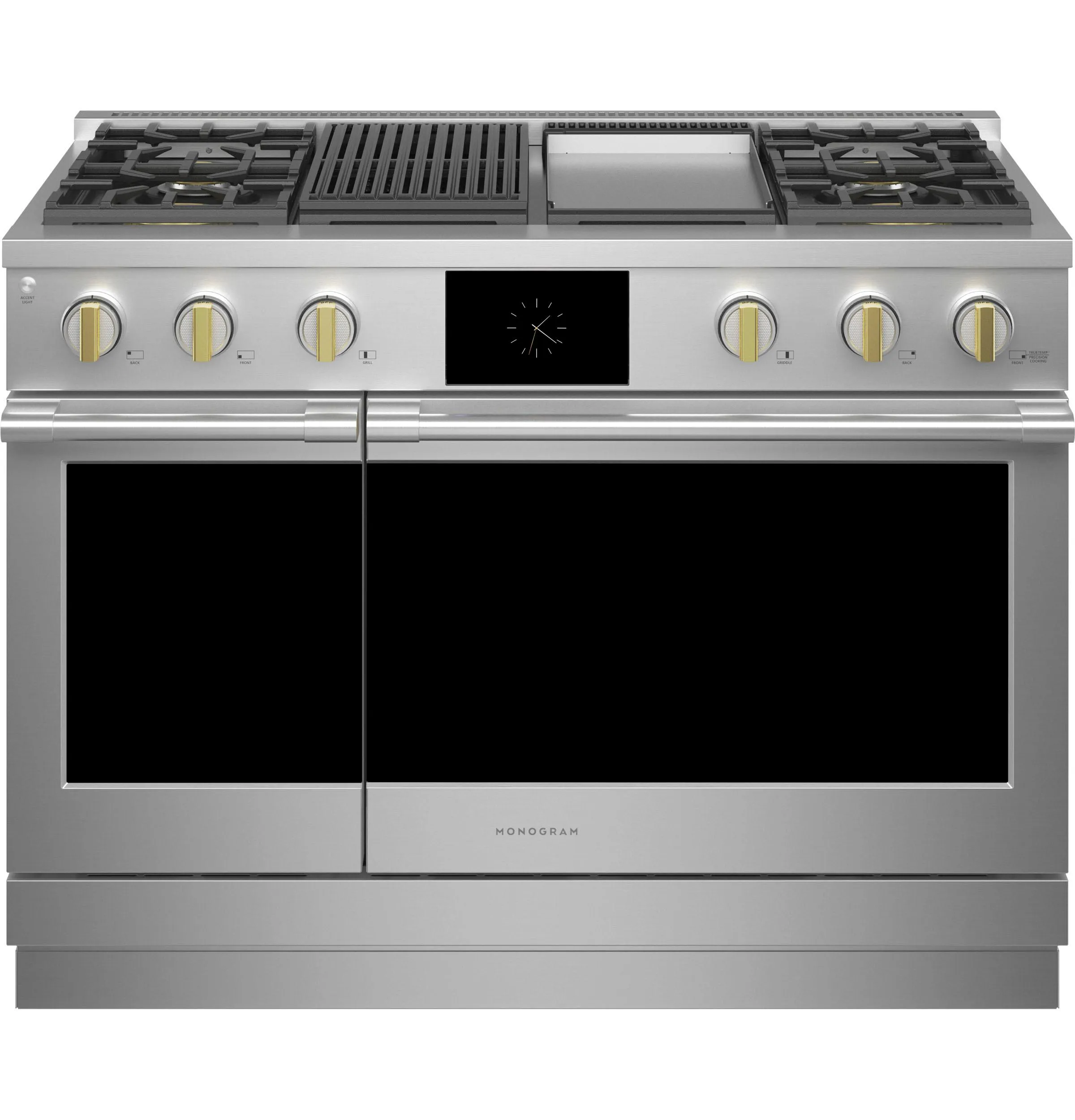 Monogram ZDP484NGTSS Monogram 48 Dual-Fuel Professional Range With 4 Burners. Grill. And Griddle