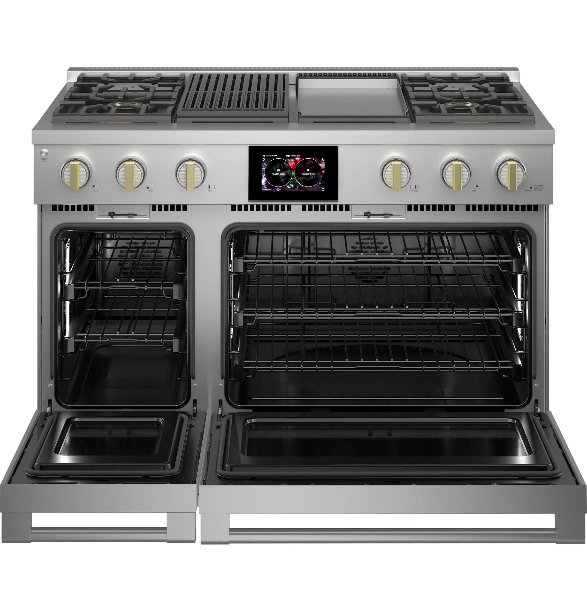 Monogram ZDP484NGTSS Monogram 48 Dual-Fuel Professional Range With 4 Burners. Grill. And Griddle
