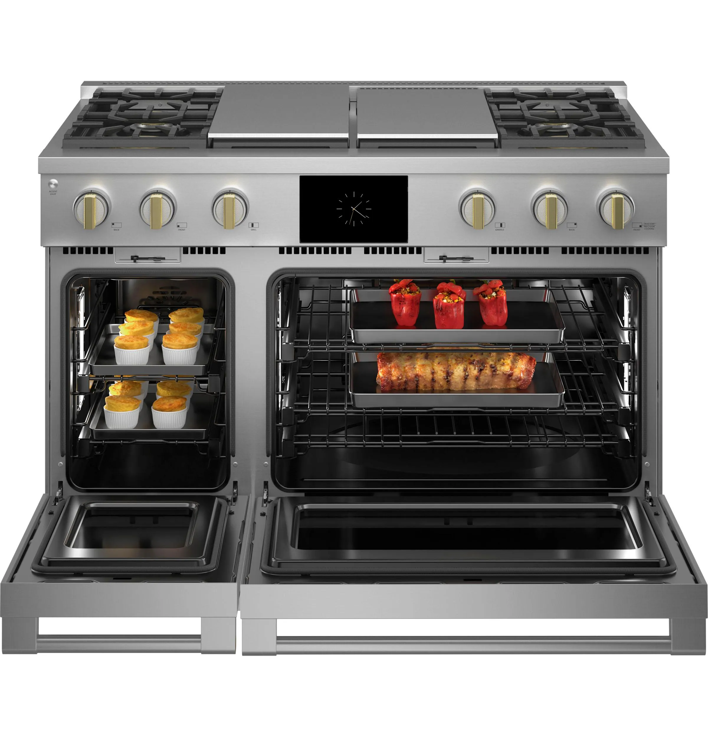 Monogram ZDP484NGTSS Monogram 48 Dual-Fuel Professional Range With 4 Burners. Grill. And Griddle