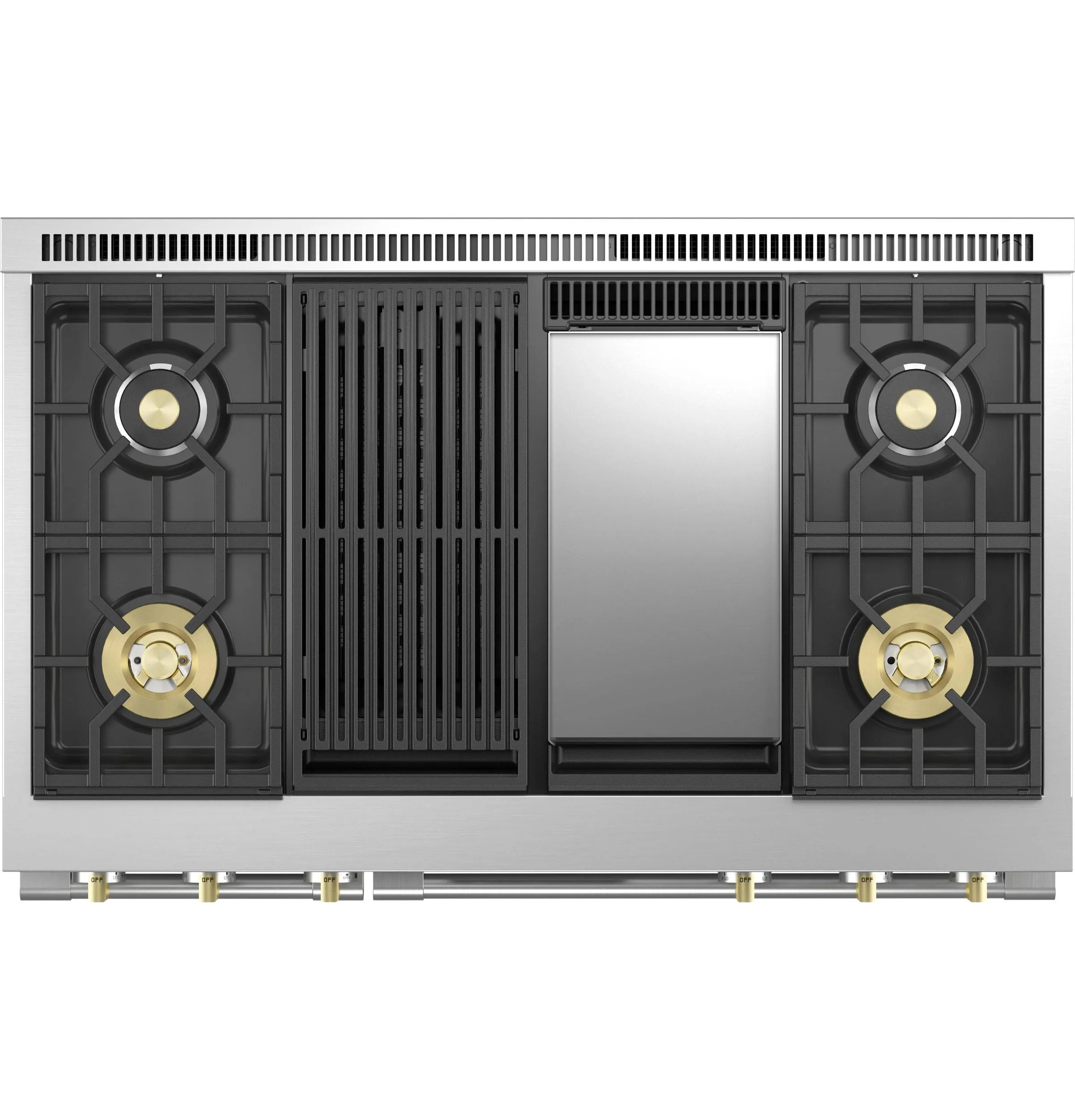 Monogram ZDP484NGTSS Monogram 48 Dual-Fuel Professional Range With 4 Burners. Grill. And Griddle