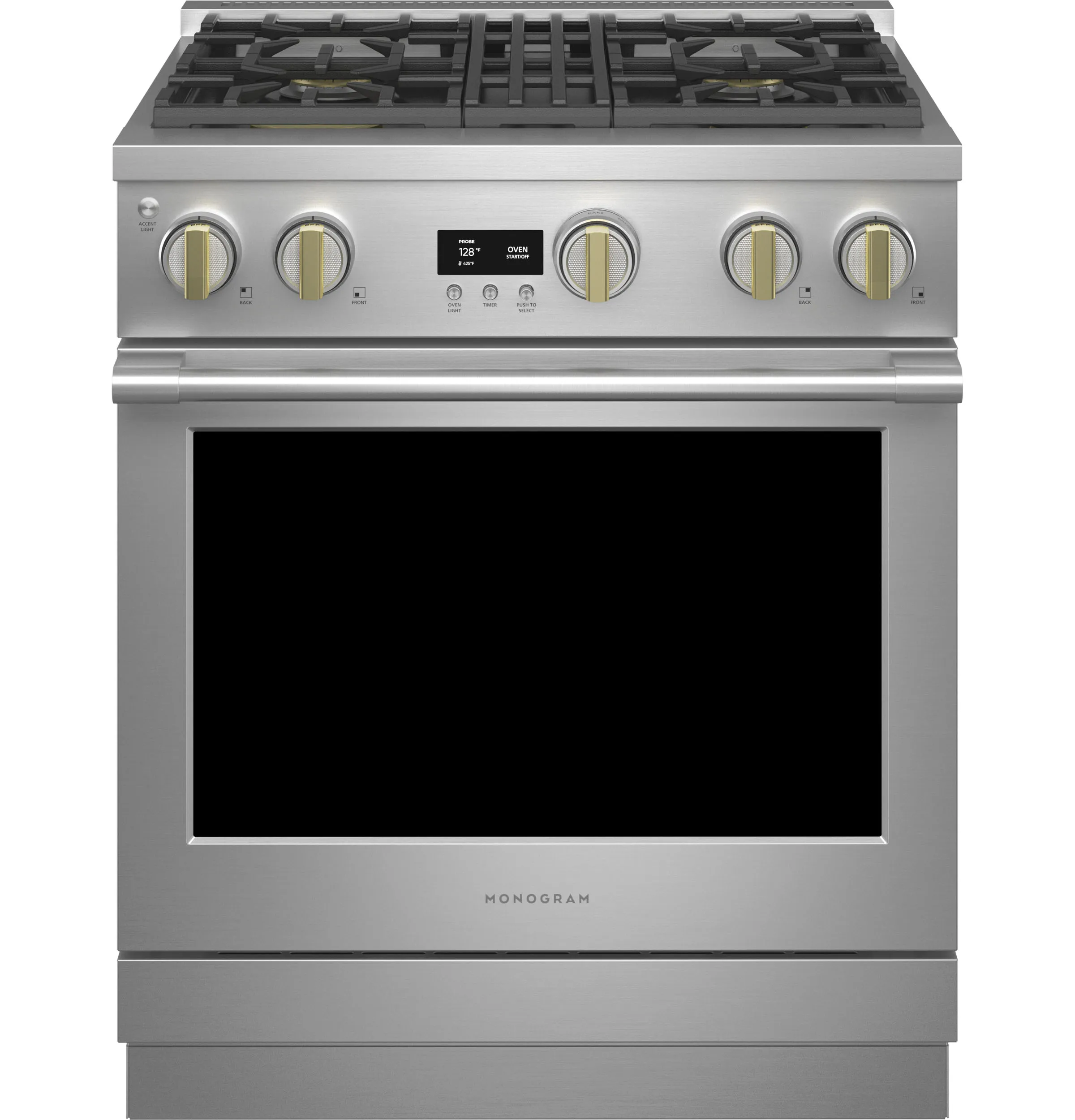 Monogram ZGP304NTSS Monogram 30 All Gas Professional Range With 4 Burners (Natural Gas)