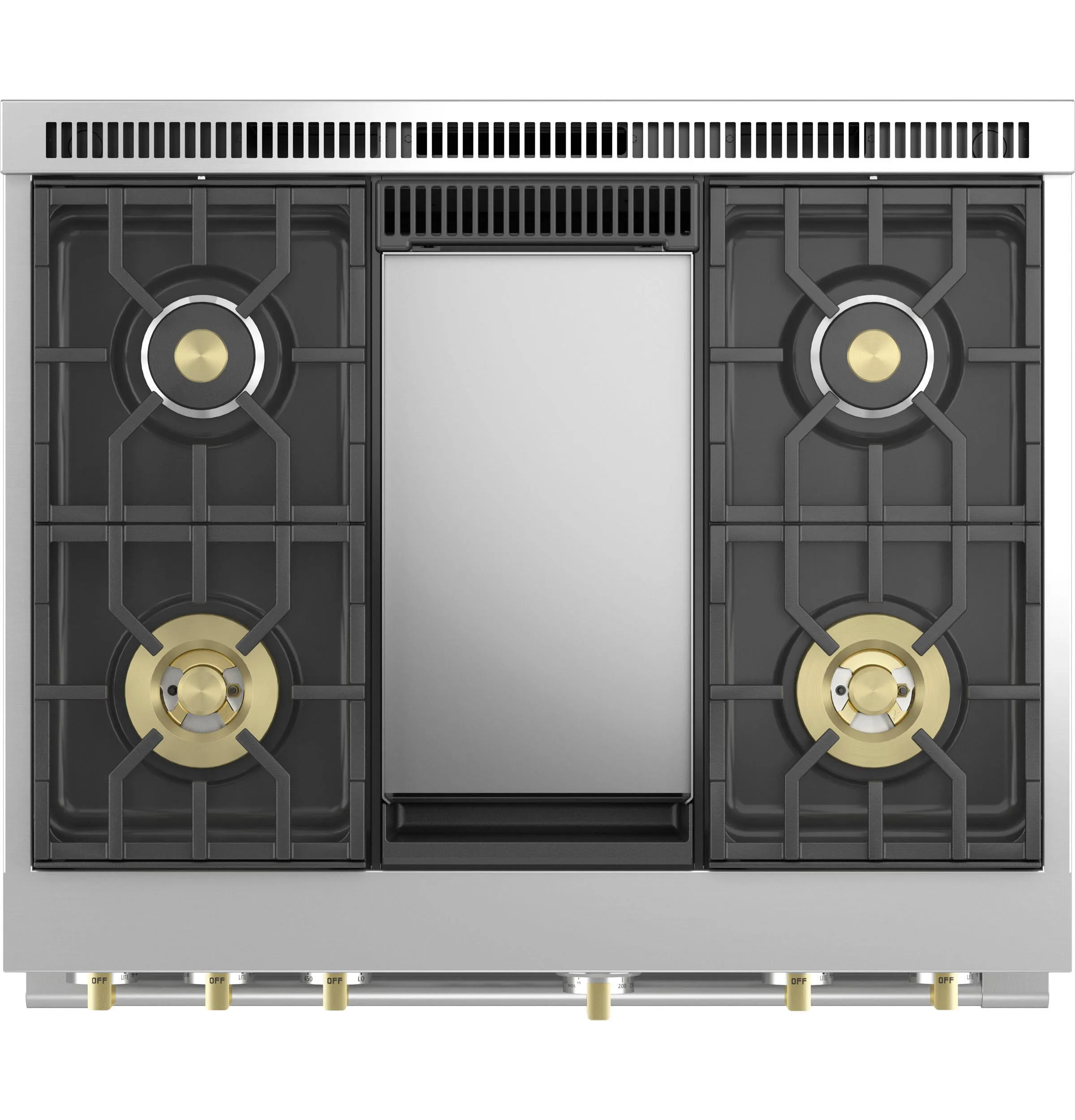 Monogram ZGP364NDTSS Monogram 36 All Gas Professional Range With 4 Burners An Griddle (Natural Gas)