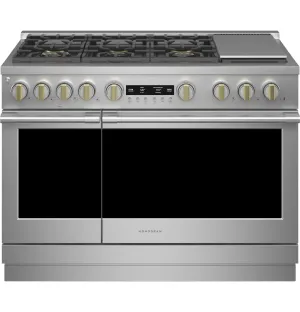 Monogram ZGP486NDTSS Monogram 48 All Gas Professional Range With 6 Burners And Griddle (Natural Gas)