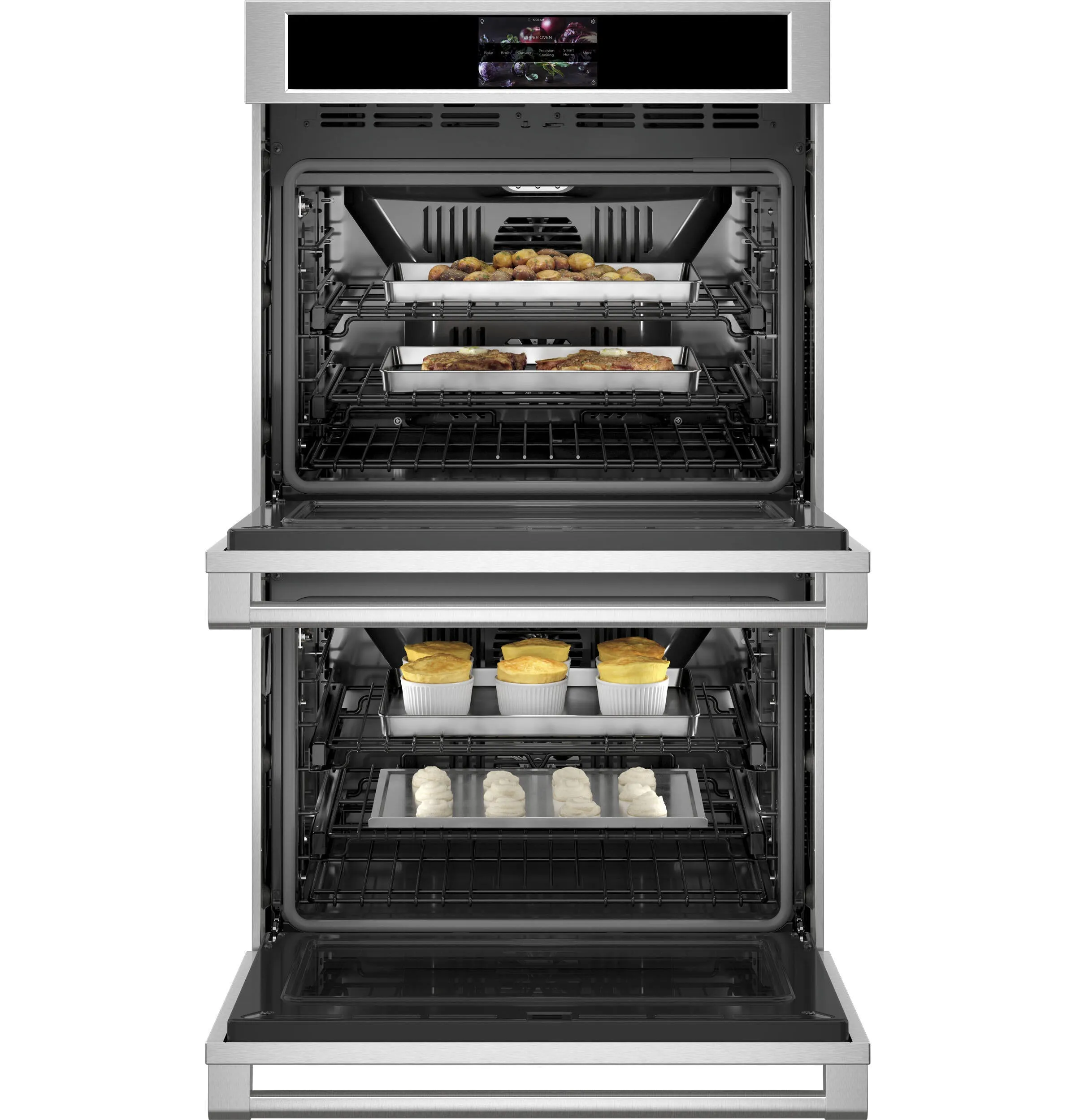 Monogram ZTDX1DPSNSS Monogram 30 Smart Electric Convection Double Wall Oven Statement Collection