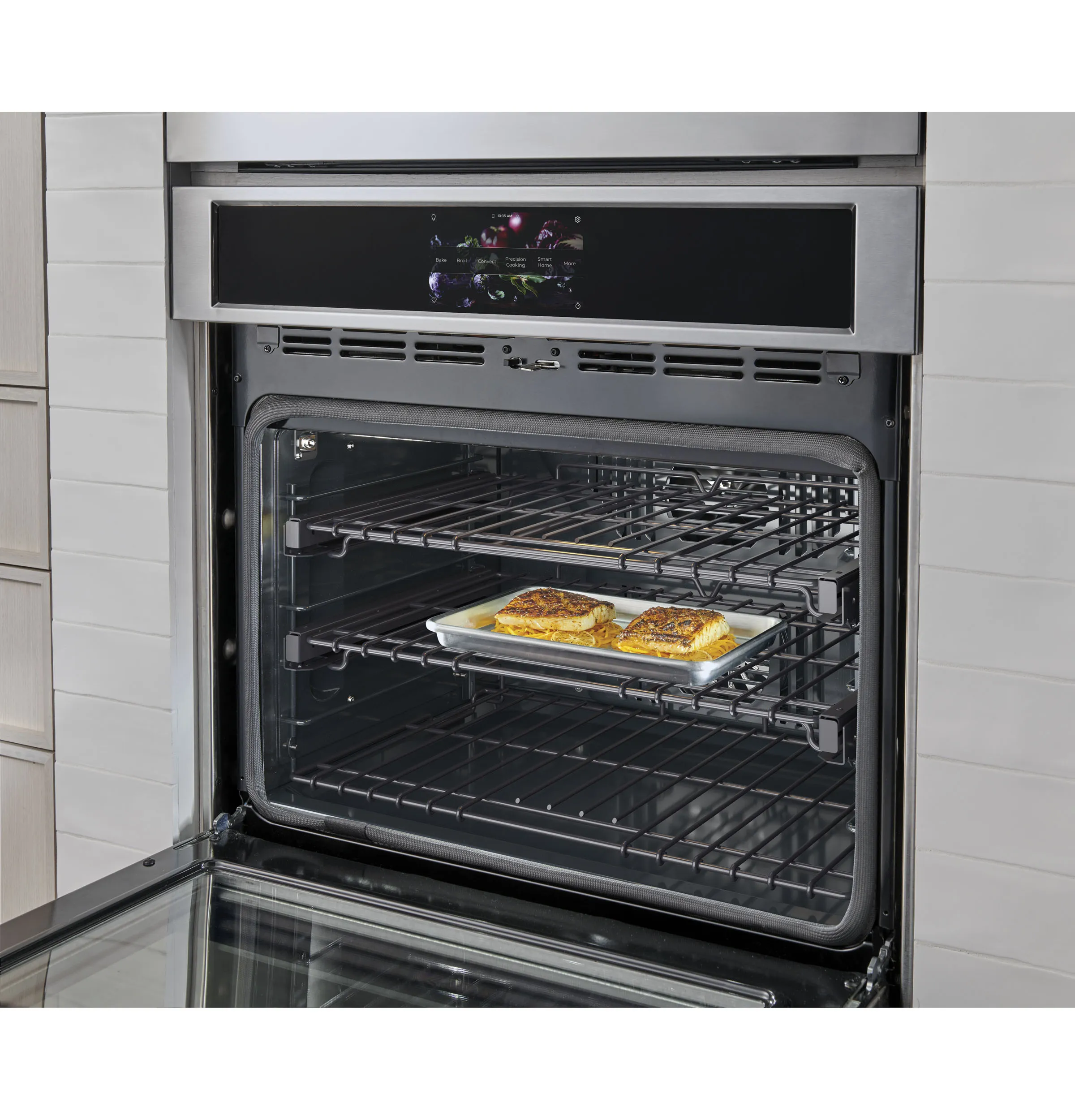 Monogram ZTSX1DPSNSS Monogram 30 Smart Electric Convection Single Wall Oven Statement Collection