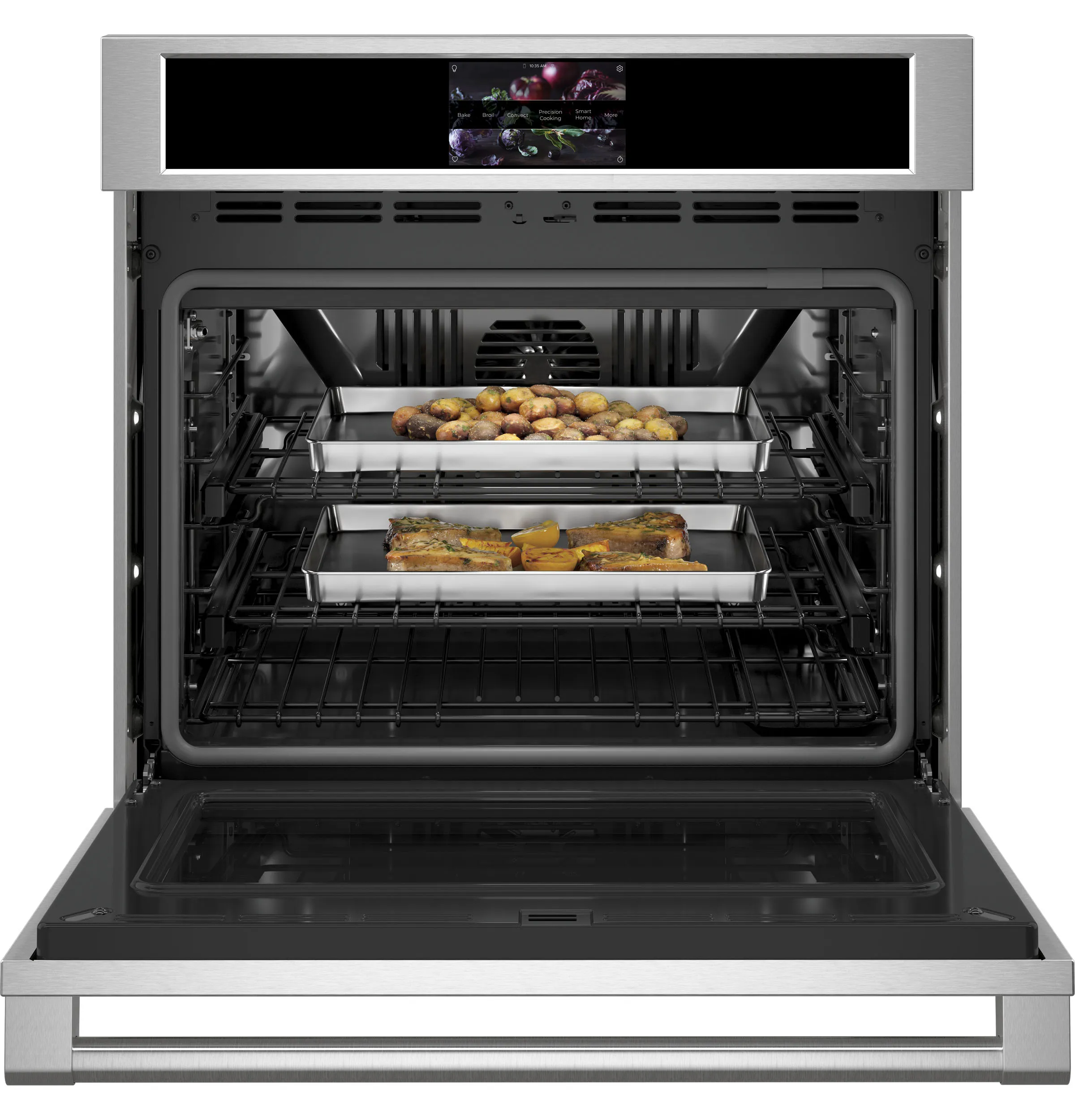 Monogram ZTSX1DPSNSS Monogram 30 Smart Electric Convection Single Wall Oven Statement Collection