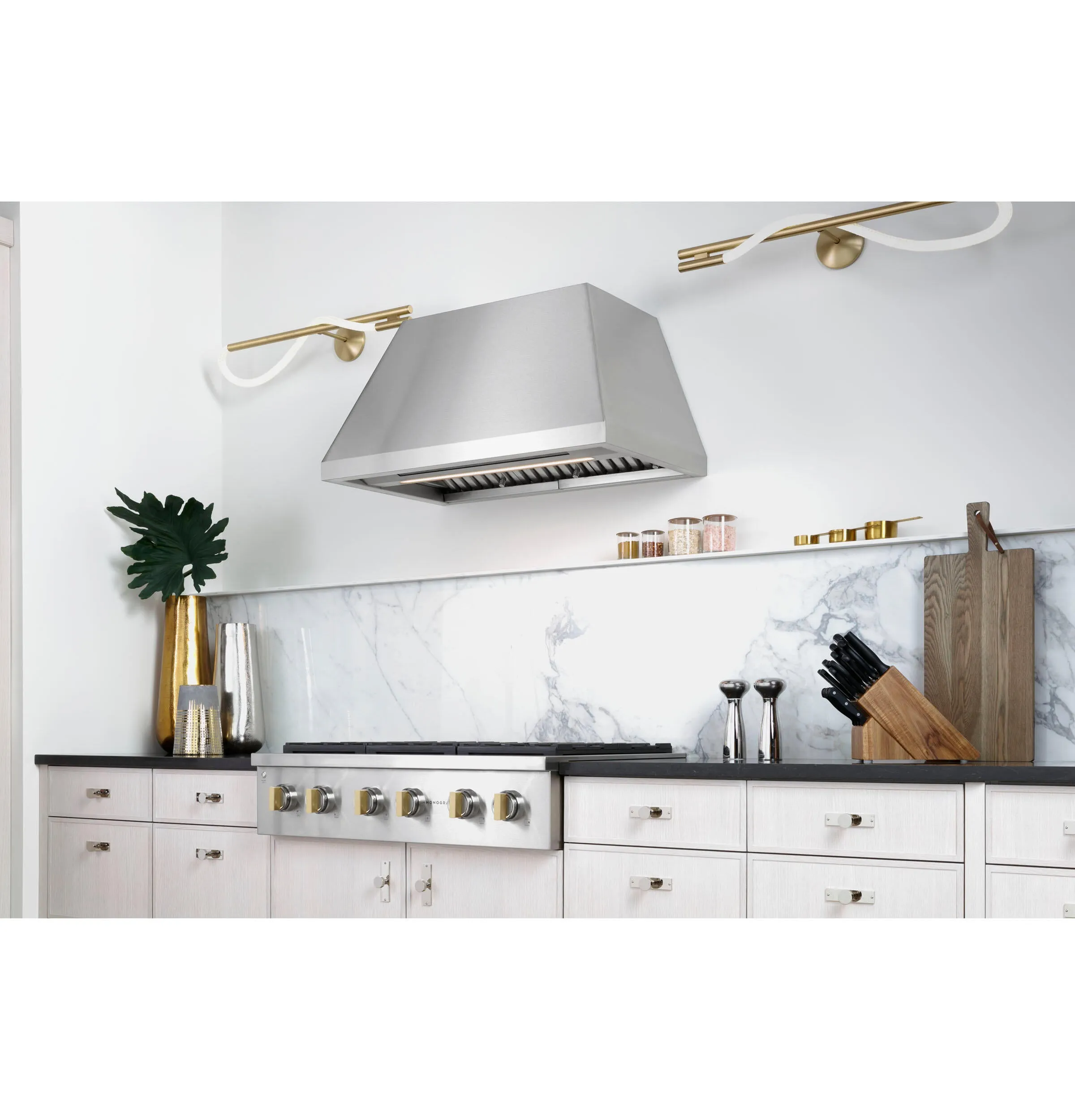 Monogram ZVW1360SPSS Monogram 36 Stainless Steel Professional Hood With Quietboost&#8482; Blower