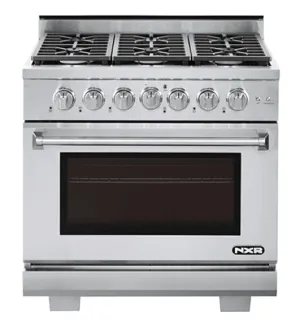 Nxr Ranges AK3605LP Nxr 36 Professional Range With Six Burners. Convection Oven. Liquid Propane (Culinary Series)