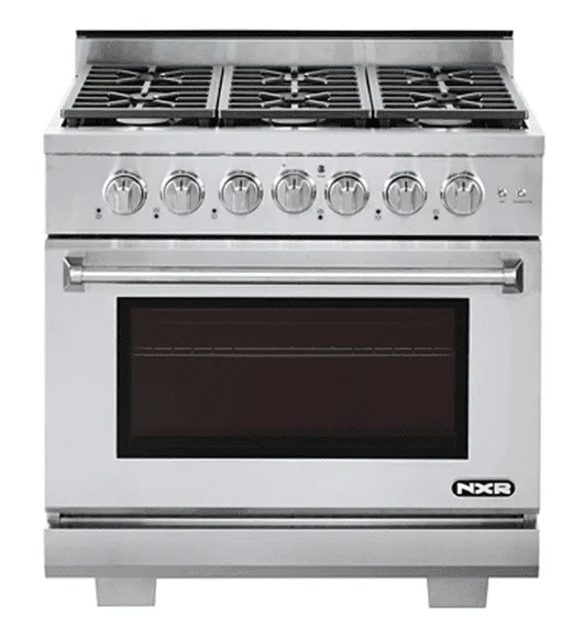 Nxr Ranges AK3605LP Nxr 36 Professional Range With Six Burners. Convection Oven. Liquid Propane (Culinary Series)
