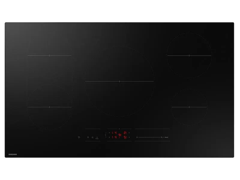 Samsung CC70F36S2DAA 36 Induction Cooktop With Anti-Scratch Matte Glass And Sync Burners In Black