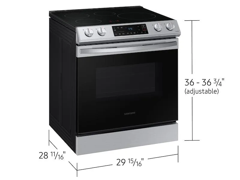 Samsung NE63B8211SS 6.3 Cu. Ft. Smart Instant Heat Induction Slide-In Range In Stainless Steel