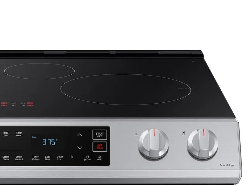 Samsung NE63B8211SS 6.3 Cu. Ft. Smart Instant Heat Induction Slide-In Range In Stainless Steel