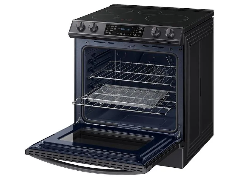Samsung NE63B8611SG 6.3 Cu. Ft. Smart Instant Heat Induction Slide-In Range With Air Fry & Convection  In Black Stainless Steel