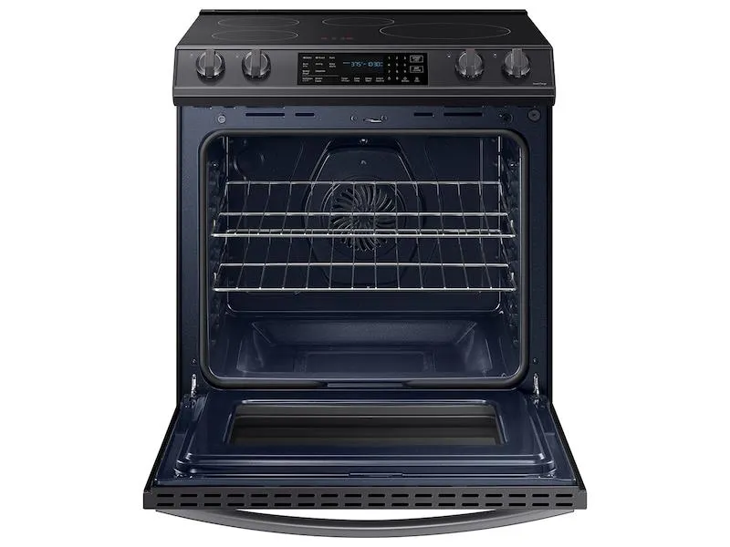Samsung NE63B8611SG 6.3 Cu. Ft. Smart Instant Heat Induction Slide-In Range With Air Fry & Convection  In Black Stainless Steel