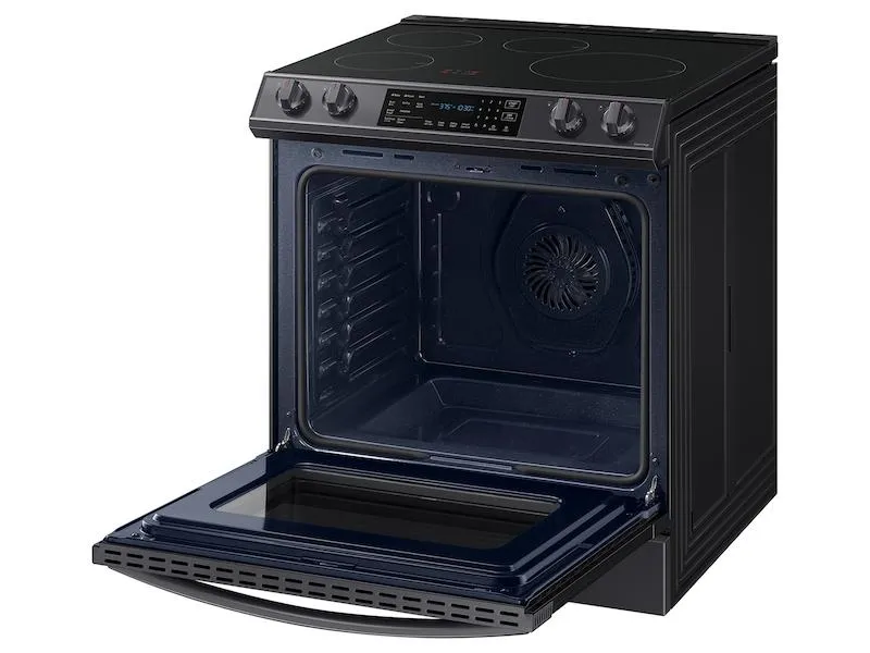 Samsung NE63B8611SG 6.3 Cu. Ft. Smart Instant Heat Induction Slide-In Range With Air Fry & Convection  In Black Stainless Steel