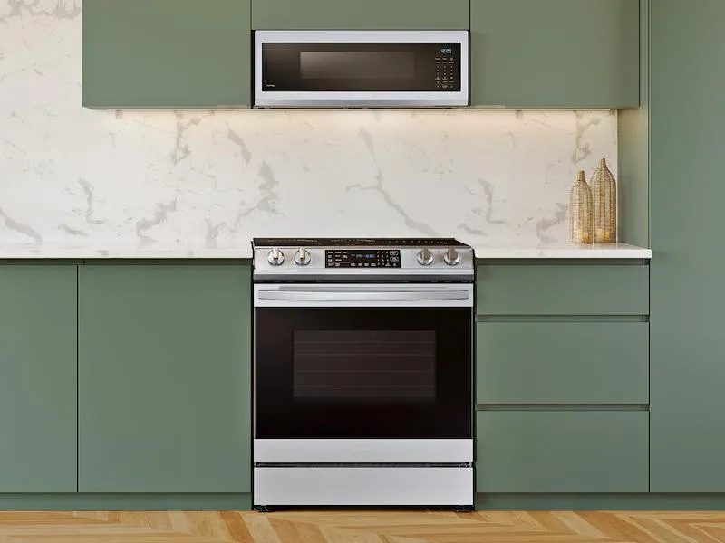 Samsung NE63B8611SS 6.3 Cu. Ft. Smart Instant Heat Induction Slide-In Range With Air Fry & Convection  In Stainless Steel