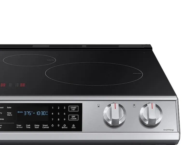 Samsung NE63B8611SS 6.3 Cu. Ft. Smart Instant Heat Induction Slide-In Range With Air Fry & Convection  In Stainless Steel